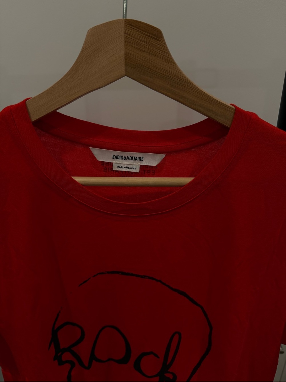 Zadig & Voltaire  Red Tee with Black Graphic